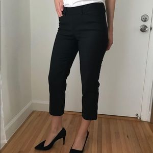 WHBM black cropped pants